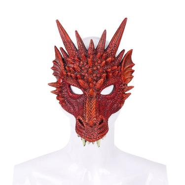 Imagem de Máscara Dragon PU Foam Full Face Cover Mardi Gras Cosplay Party