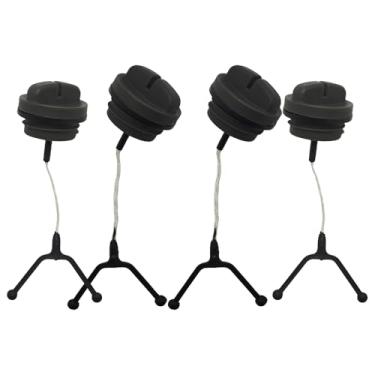 Imagem de RUURUU Conjunto de 2 tampas de combustível e óleo para motosserras Husqvarna 340/345/346XP/350/353 - Substituição OEM 537215202/503903901