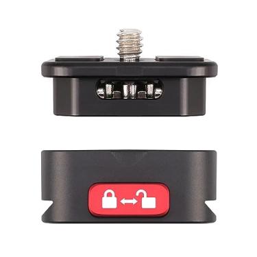 Imagem de Placa de Liberação Rápida Tripé QR Adaptador Suporte para Câmera Configuração Liga Leve com Parafuso 1 4 Polegada DSLR Mirrorless Estabilizador Gimbal