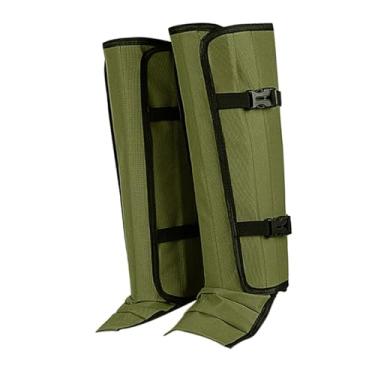 Imagem de menolana Polainas de proteção contra cobras, respiráveis, portáteis e confortáveis, para botas de caminhada, esqui, viagens e atividades ao ar livre, Verde