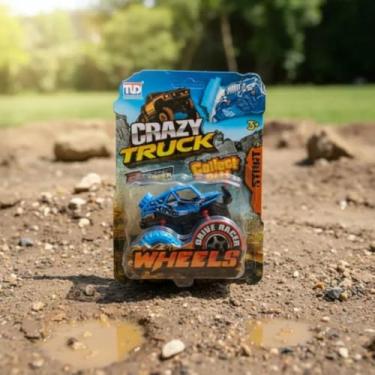 Imagem de Carro Coleção Crazy Truck Fricção Monster Azul, Roxo, Laranja, Verde (AZUL)