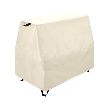 Imagem de Qilmy Beige Cream Solid Color Kids Water Table Cover, Duty Waterproof Patio Table Covers for Outdoor Toddler Splash Tables, UV Resistant & Dustproof Play Table Protector, Cover Only