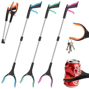 Imagem de JTIEO Ferramenta Grabber Reacher - 81 cm Extra Longa Dobrável Pegador e Ferramenta de Alcance - Pacote com 4 Pegadores Pesados