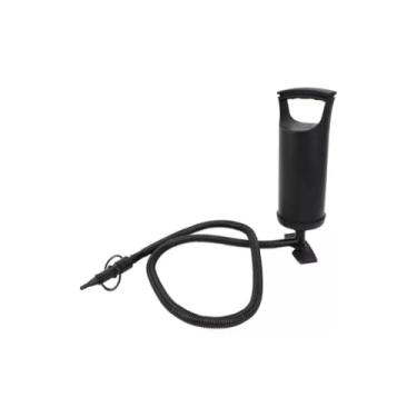 Imagem de Bomba de Ar Manual para Infláveis, com Pegador Anatômico, Bico Fixador, Base com Pedal Antiderrapante, Plástico, 28x7x10cm, 300g, Portátil