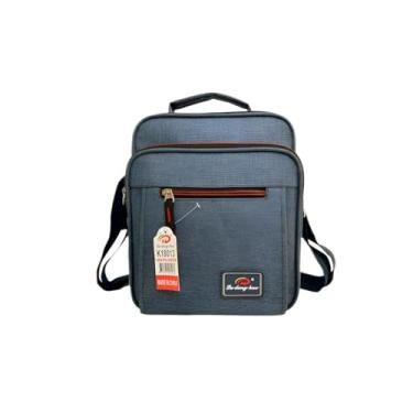 Imagem de Bolsa Pasta Executiva Masculina Tiracolo Transversal Cor:Cinza