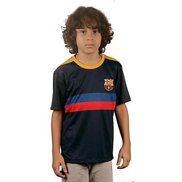 Imagem de Camisa Barcelona Epoch Juvenil Lincenciada Braziline Marinho-Masculino