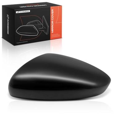 Imagem de A-Premium Tampa do espelho retrovisor do lado do motorista - compatível com Honda Accord 2018 2019 2020 2021 2022 - preto liso, sem furo de seta