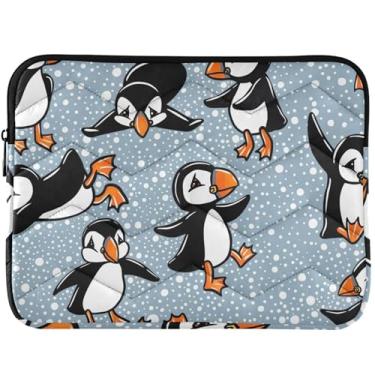 Imagem de Capa para notebook fofa com desenho de pato fofo para laptop para MacBook Pro, capa acolchoada de 13 polegadas para laptop de 33 a 35 cm, universal