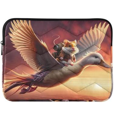 Imagem de Capa para notebook com estampa animal de 13 a 14 polegadas e capas engraçadas de dragão de pato para notebook com estampa de animal