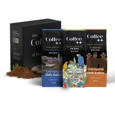 Imagem de Kit 3 Pacotes Café Especial Torrado e Moído Coffee Mais Fazendas E Ara