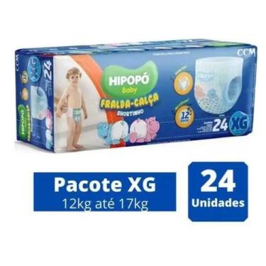 Imagem de Fralda Calça Hipopó Baby 1 Pacote Tamanho XG