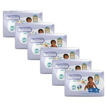 Imagem de Fralda Capricho Bummis 6 Pacotes Tamanho G Com 252 Unidades - 10 á 13 