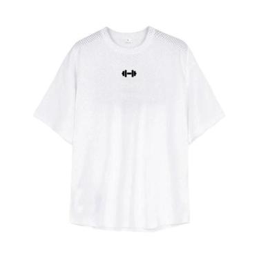 Imagem de Camiseta Masculina Oversized Solta De Secagem Rápida Respirável Para A