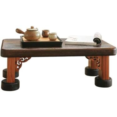 Imagem de Mesa de centro tatami, mesa de centro, mesa de estilo industrial, moldura durável, fácil de montar, para sala de estar