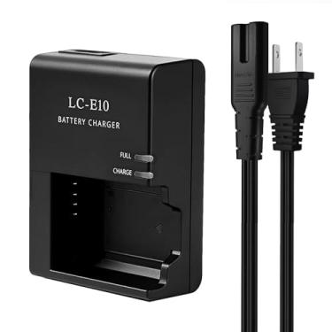 Imagem de Carregador de bateria LP-E10 LC-E10 LC-E10C, compatível com EOS Rebel T7 T6 T5 T3 T100 EOS 4000D 3000D 2000D 1500D 1300D 1200D 1100D Kiss X50 X70 X80 X900 Bateria de câmera digital DSLR