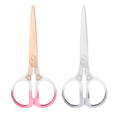 Imagem de Honagu Tesouras, tesouras de aço inoxidável de acrílico transparente, tesouras profissionais de escritório para casa, escola, escritório, faça você mesmo, corte de tecido de costura, uso geral, 2