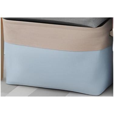 Imagem de Cesto Organizador em Linho Easy Decor 17 Litros, Azul