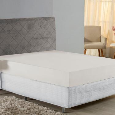 Imagem de Lençol Com Elástico Casal Nobre 1 Peça 30cm De Altura Malha 100% Algodão - Palha