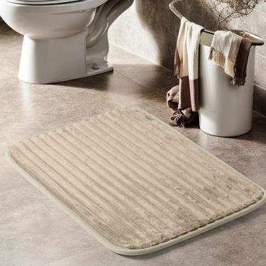 Imagem de Kit 3 Tapete Banheiro Antiderrapante 60x40 Ultra Soft Extra Macio Abso