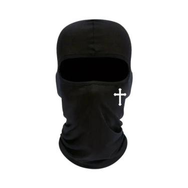 Imagem de Máscara Balaclava Preta Respirável Para Esqui, Ciclismo, Motociclismo,