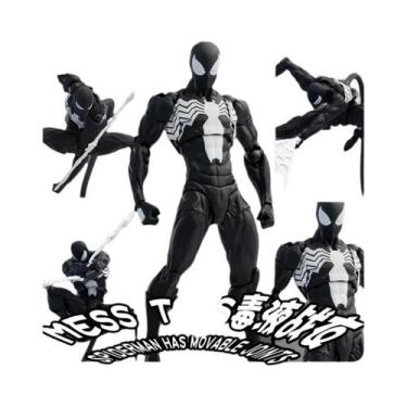 Imagem de Boneco De Ação Homem-Aranha Carmesim Com Traje De Batalha Preto E Verm