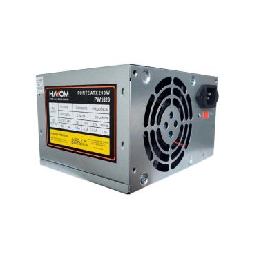 Imagem de Fonte PC 200W Hayom PW1620, 110/220V Entrada, Acompanha 1 cabo de energia