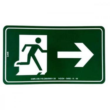 Imagem de Placa Look 15X25Cm (Saida A Direita) - Kit C/5 Pecas