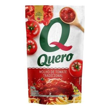 Imagem de Molho De Tomate Quero Tradicional Sachê 240g - Embalagem Com