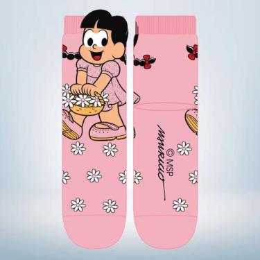 Imagem de Meia 3D Divertida Soquete Licenciado Personagens Turma da Monica Chico