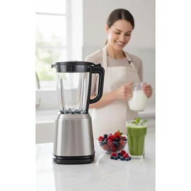 Imagem de Liquidificador 2L Vidro 900W 4 Funções - Cinza Potente - Congratulatio