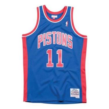 Imagem de Regata Mitchell & Ness Swingman Jersey Detroit Pistons Road 1988-89 Isiah Thomas Mascul...