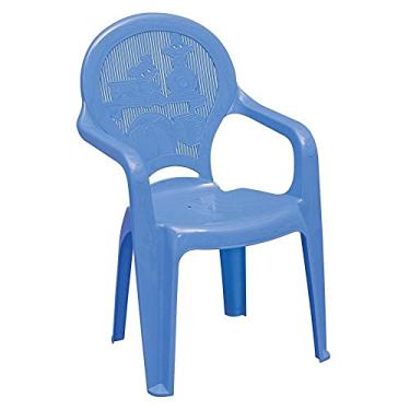 Imagem de Cadeira Monobloco com Braços Infantil Estampada Catty, Tramontina, Azul