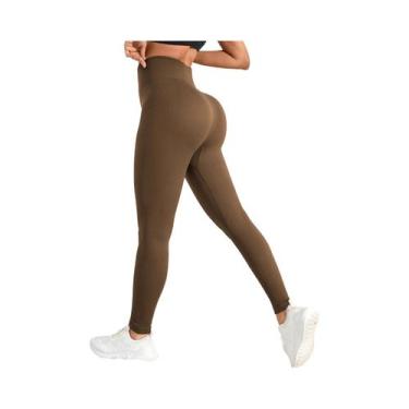 Imagem de Leggings De Yoga Sem Costura Com Cintura Alta Para Mulheres, Ideais Pa