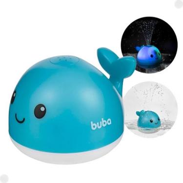Imagem de Brinquedo De Banho Baleia Esguicha Água C/ Luz Led 18815 - Buba