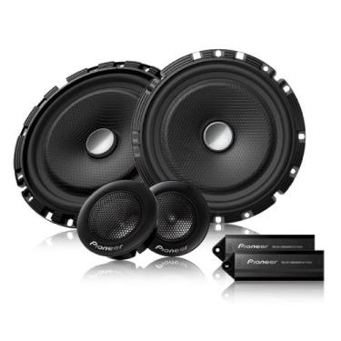 Imagem de Kit 2 Vias Alto Falante Crossover Pioneer 120 W TSC1730BR Preto de 6 P