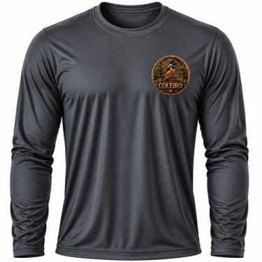 Imagem de Camisa Uv +50 Pássaro Coleiro - Proteção Solar cor:GrafiteTamanho:M - 