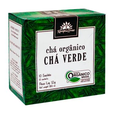 Imagem de Chá Verde Orgânico  Certificado Kampo de Ervas 10 sachês 