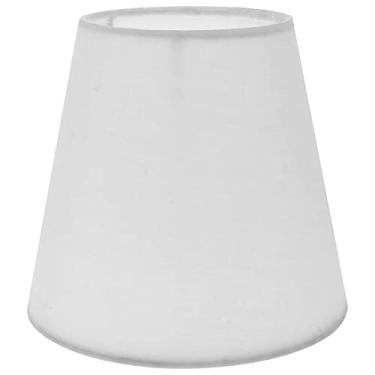 Imagem de 1 Unidade Abajur De Tecido Abajures Pequenos Pequeno Abajur Abajures De Tambor Abajur Para Luz De Teto Tampa Da Lâmpada De Cabeceira Lustre Serapilheira Branco Luminária De Piso