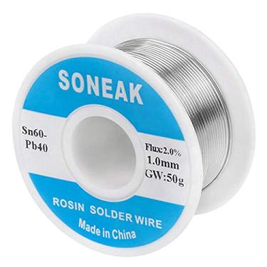 Imagem de Solda de chumbo 60/40 latas Soneak com núcleo de rosina para solda elétrica, SN-01050, 1.0mm 50g
