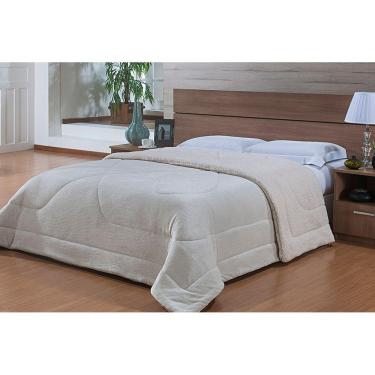 Imagem de Edredom - King Size - Dupla Face - Capetown - Sherpa - Marfim - Niazitex