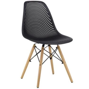 Imagem de Cadeira Eloá Original Rivatti Releitura Charles Eames Eiffel - Preto