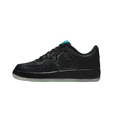 Imagem de Nike Big Kid's Air Force 1 '06"Space Jam Black/Black-Lt Blue Fury (DN1434 001) - 6