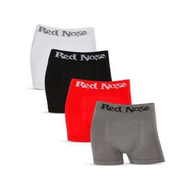 Imagem de Kit 4 Cuecas Boxer Red Nose Microfibra Masculino