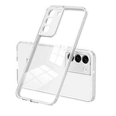 Imagem de Sacos de telefonia móvel Caso claro para o Samsung Galaxy S22, caixa de telefone transparente de corpo inteiro, capa de telefone protetora esbelta projetada pela capa de absorção de choque anti-arranh