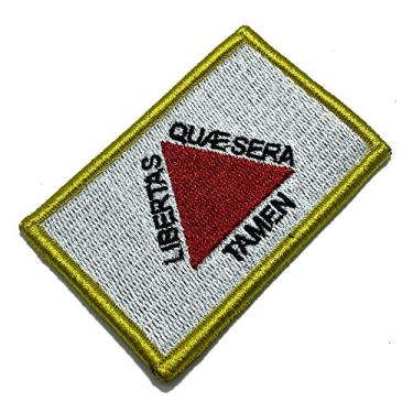 Imagem de BR44 Bandeira Minas Gerais Bordado Fecho Contato - 1 Unidade - Retangular - Patch de Tecido