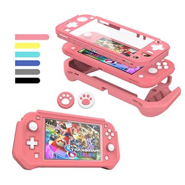 Imagem de Switch Lite Case Protective Case for Nintendo Switch Lite, Compatible with Nintendo Lite, Screen Protector Cover Hand Grip Cover with Detachable TPU+Built-in PC Screen + 2 Thumb Grip Caps, Pink