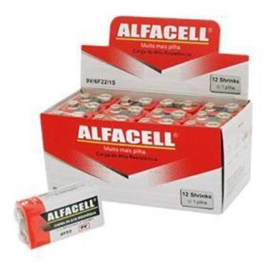 Imagem de Bateria 9V Alfacell Comum - Alfaell