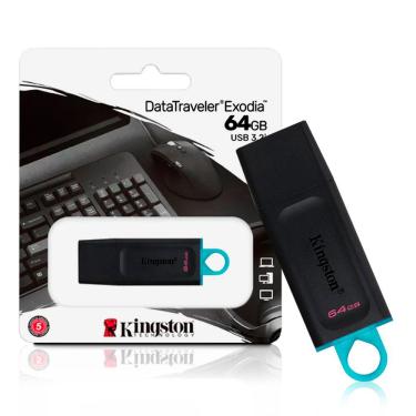 Imagem de Pen Drive 64Gb Usb 3.2 DataTraveler Exodia DTX/64GB Kingston
