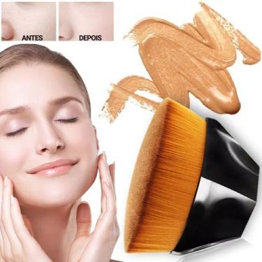 Imagem de Pincel Mágico Oval Hexagonal Maquiagem Make Bb Cream Blush - Dafamilia