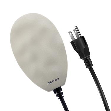 Imagem de DIGITEN Aquecedor de banho para pássaros Birdbath para uso ao ar livre no inverno, degelador para pássaros com aquecedor de água de galinha controlado termostaticamente, degelador de imersão de 60 W para jardim, pátio, quintal e gramado